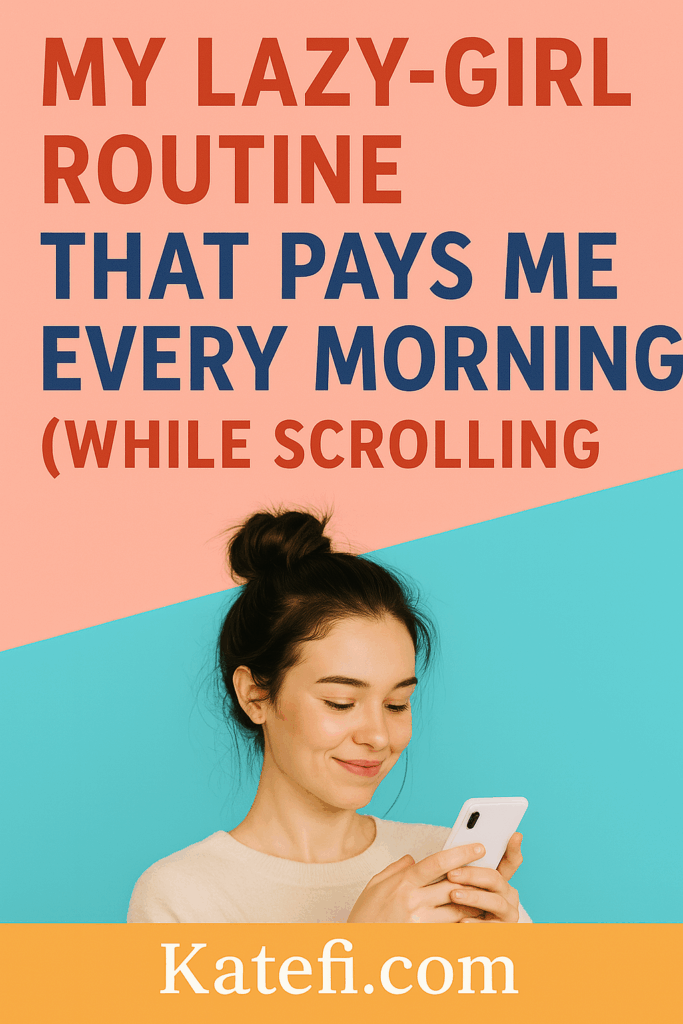 My Lazy-Girl Routine That Pays Me Every Morning (While Scrolling)