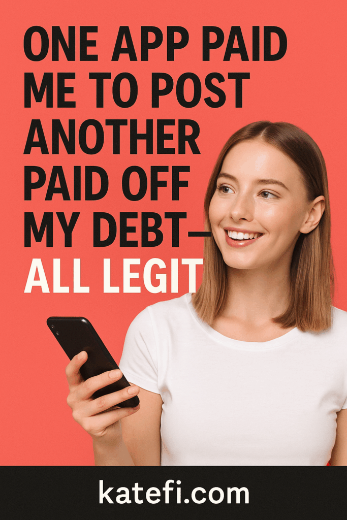 One App Paid Me to Post, Another Paid Off My Debt — All Legit