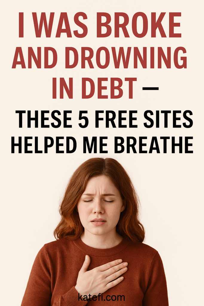 I Was Broke and Drowning in Debt — These 5 Free Sites Helped Me Breathe
