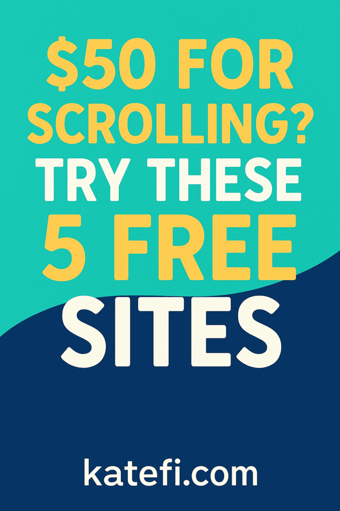 No Boss, No Alarm. Just These 5 Sites That Pay Me