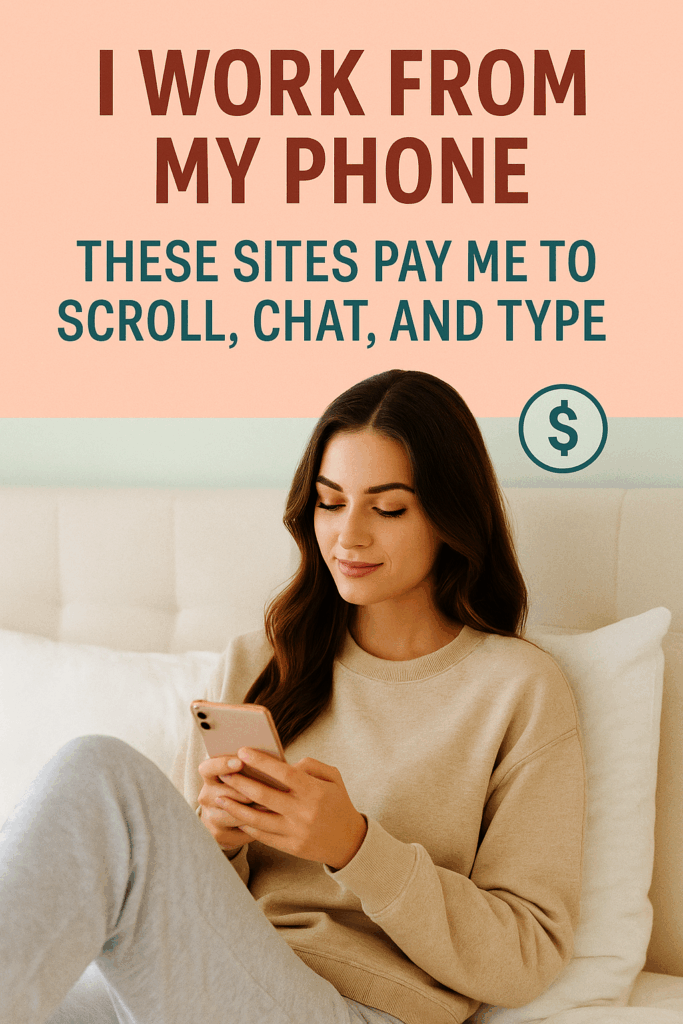 I Work From My Phone — Here’s How These Sites Pay Me to Scroll, Chat, and Type