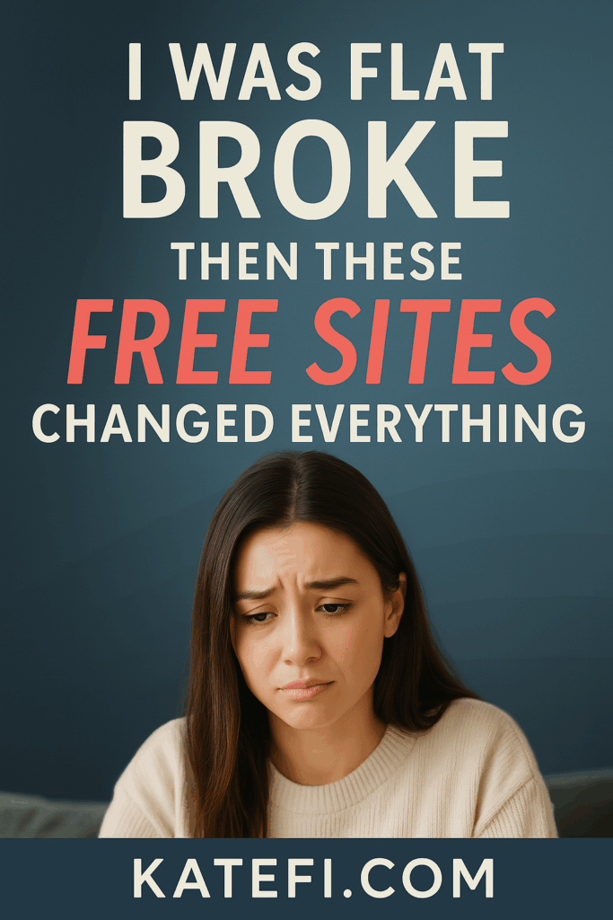 I Was Flat Broke — Then These Free Sites Changed Everything