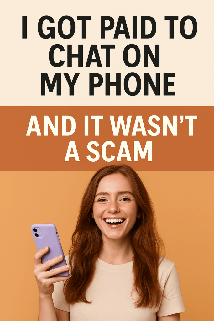 I Got Paid to Chat on My Phone — And It Wasn’t a Scam