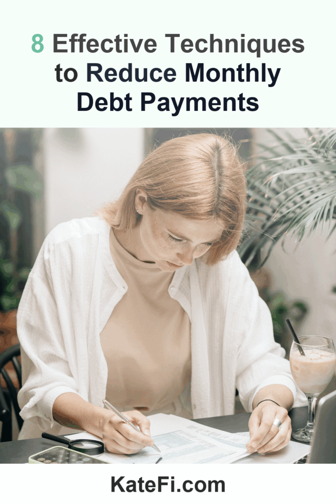 8 Effective Techniques to Reduce Monthly Debt Payments – Pinterest cover
