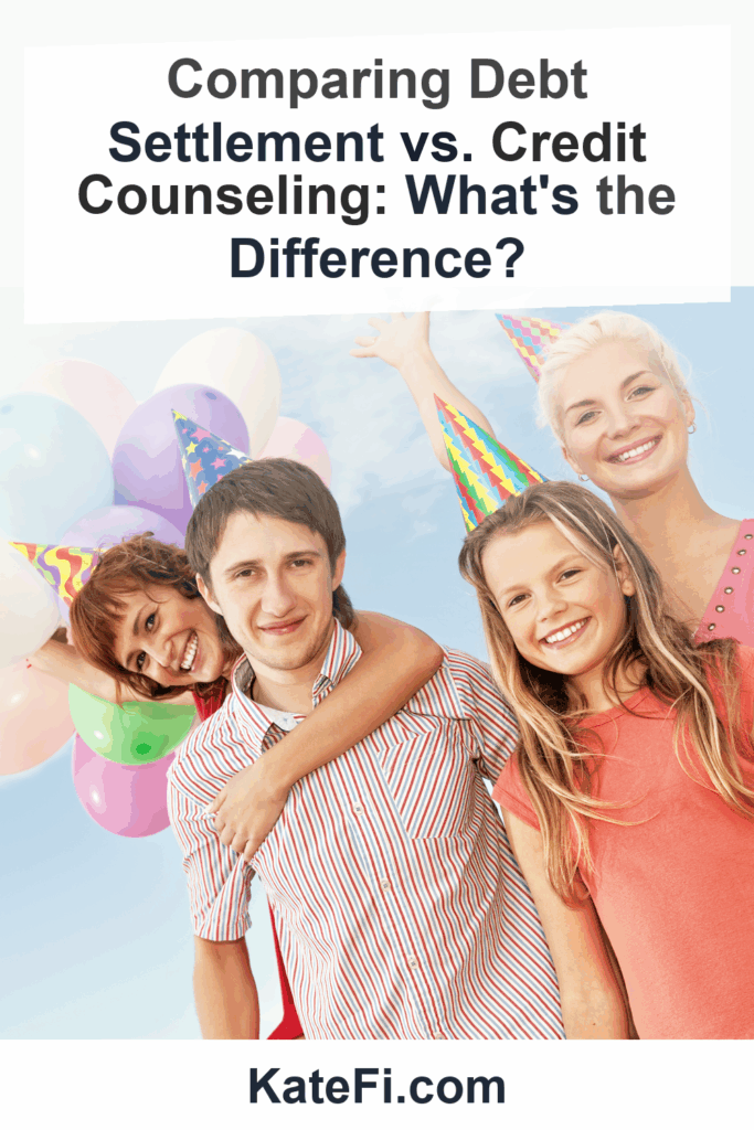 Comparing Debt Settlement vs. Credit Counseling: What's the Difference? – Pinterest cover