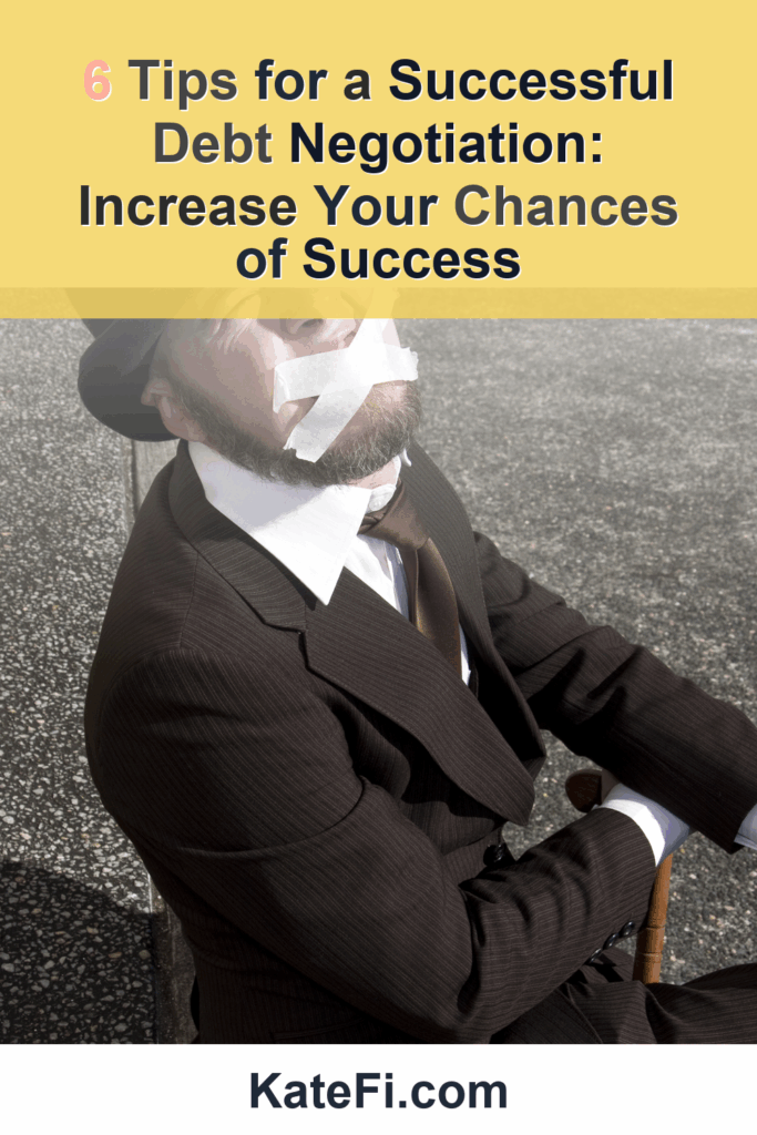 6 Tips for a Successful Debt Negotiation: Increase Your Chances of Success – Pinterest cover