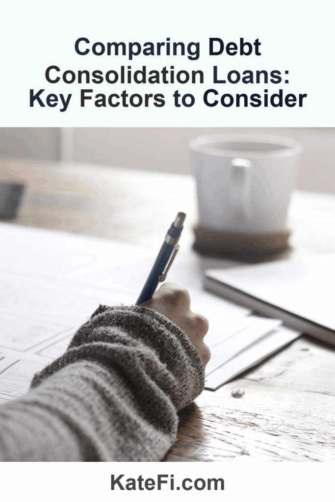 Comparing Debt Consolidation Loans: Key Factors to Consider – Pinterest cover