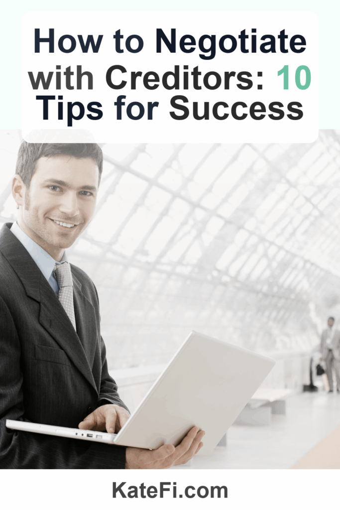 How to Negotiate with Creditors: 10 Tips for Success – Pinterest cover