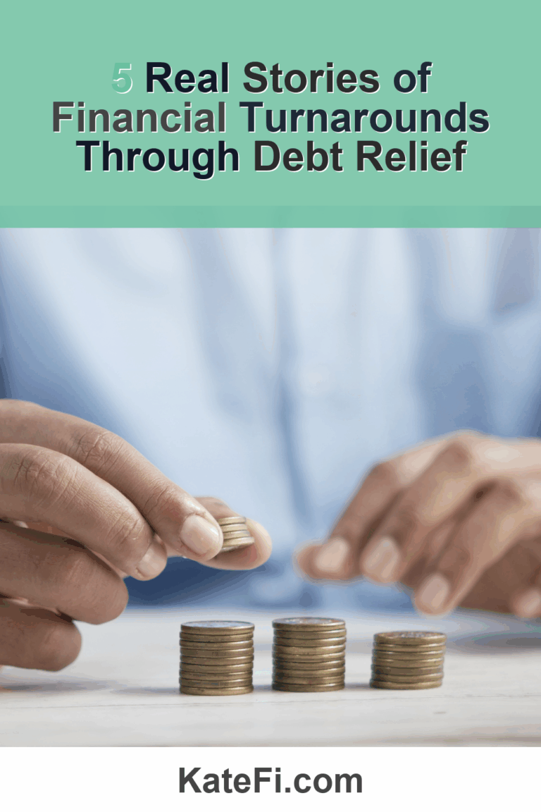 5 Real Stories of Financial Turnarounds Through Debt Relief – Pinterest cover