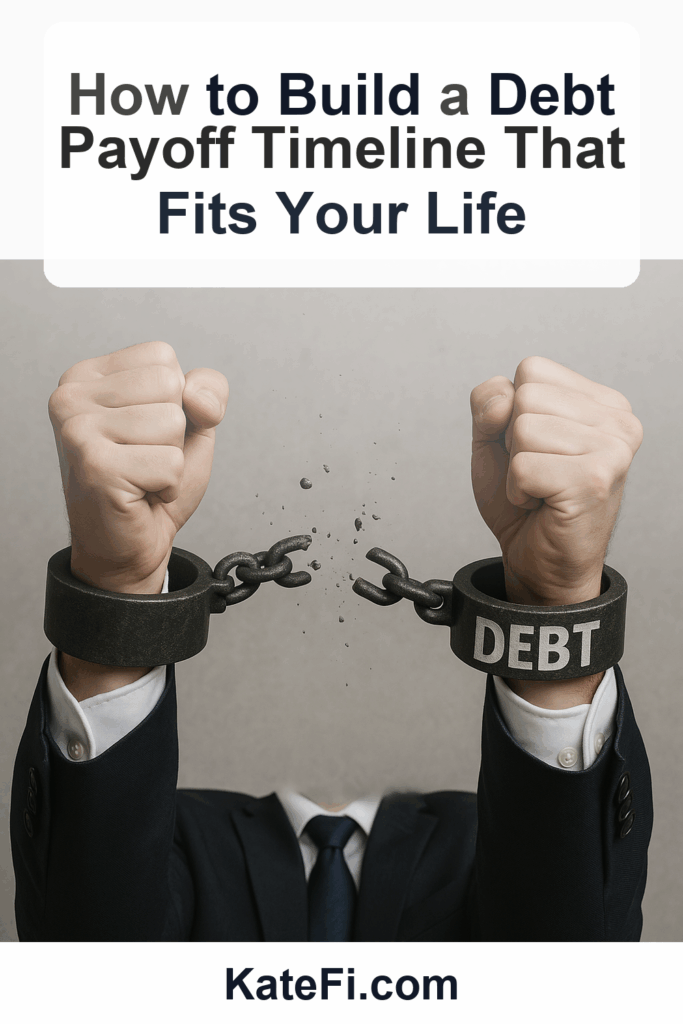 How to Build a Debt Payoff Timeline That Fits Your Life – Pinterest cover