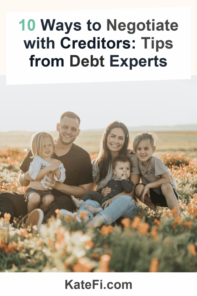 10 Ways to Negotiate with Creditors: Tips from Debt Experts – Pinterest cover