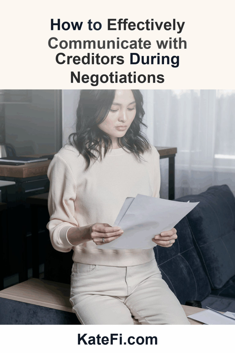 How to Effectively Communicate with Creditors During Negotiations – Pinterest cover