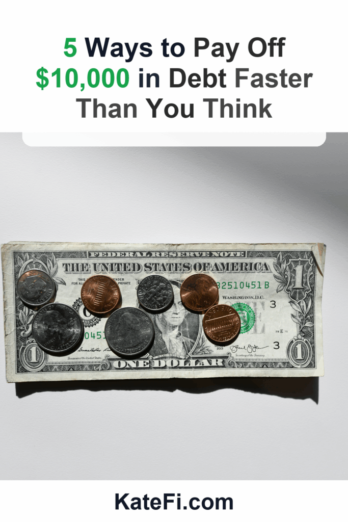 5 Ways to Pay Off $10,000 in Debt Faster Than You Think – Pinterest cover