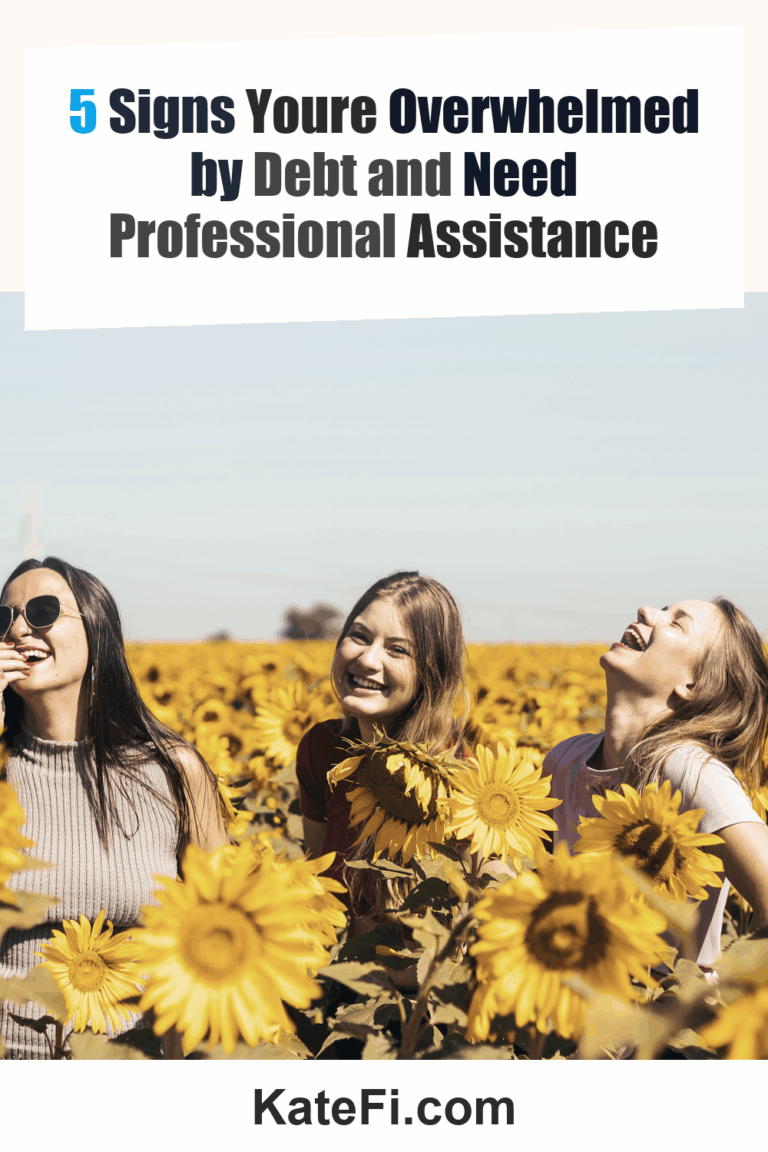 5 Signs Youre Overwhelmed by Debt and Need Professional Assistance – Pinterest cover