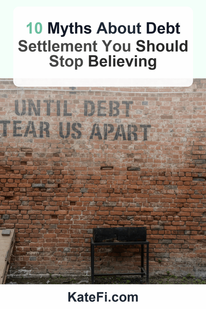 10 Myths About Debt Settlement You Should Stop Believing – Pinterest cover