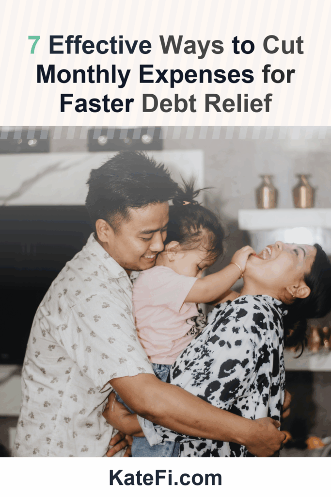 7 Effective Ways to Cut Monthly Expenses for Faster Debt Relief – Pinterest cover