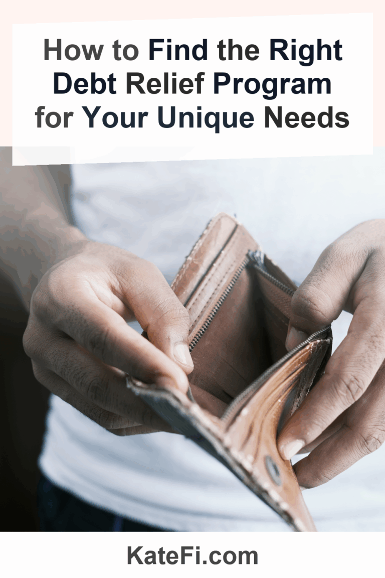 How to Find the Right Debt Relief Program for Your Unique Needs – Pinterest cover