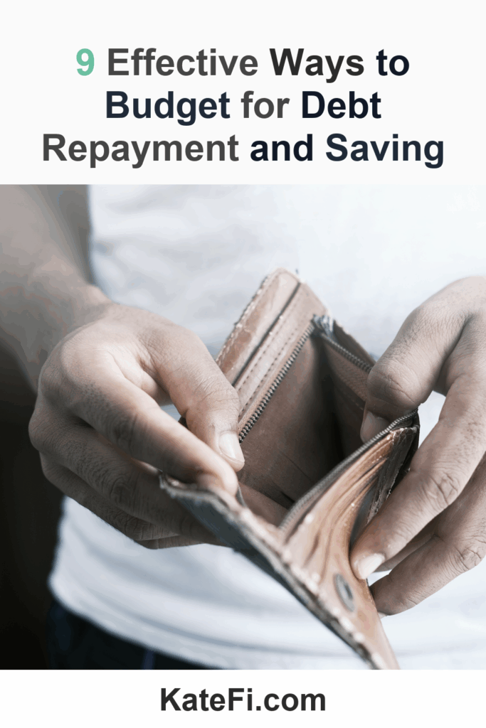 9 Effective Ways to Budget for Debt Repayment and Saving – Pinterest cover