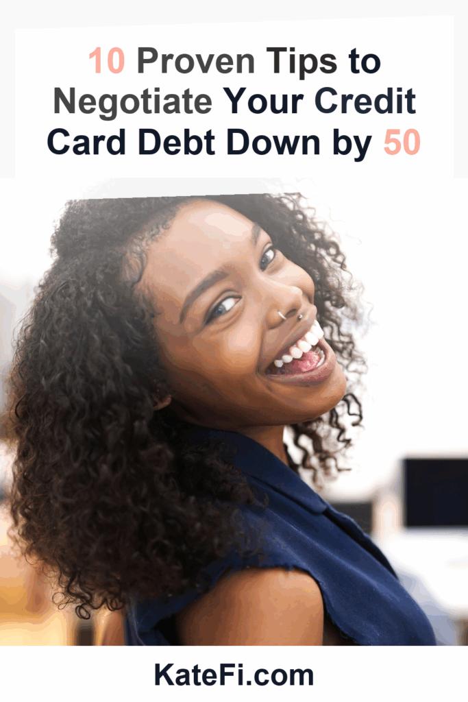10 Proven Tips to Negotiate Your Credit Card Debt Down by 50 – Pinterest cover