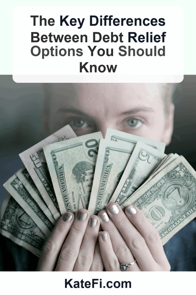 The Key Differences Between Debt Relief Options You Should Know – Pinterest cover