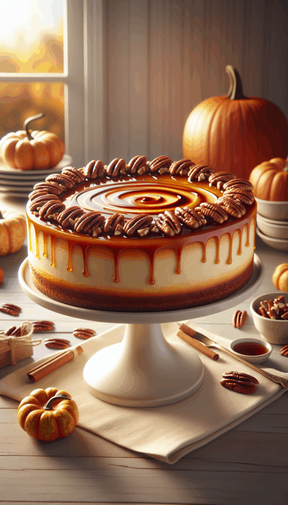 Irresistible Maple Glazed Pumpkin Swirl Cheesecake That Will Wow Any Crowd