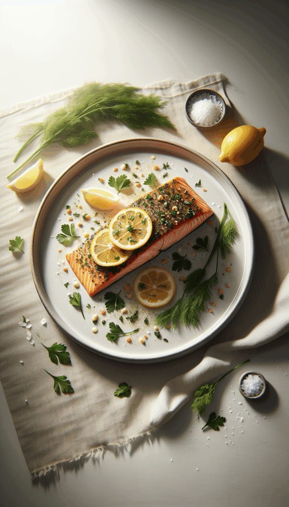 Elevate Your Dinner Game: Baked Lemon Herb Salmon That Melts in Your Mouth – easy budget-friendly recipe for Pinterest, meal prep, and family dinners.