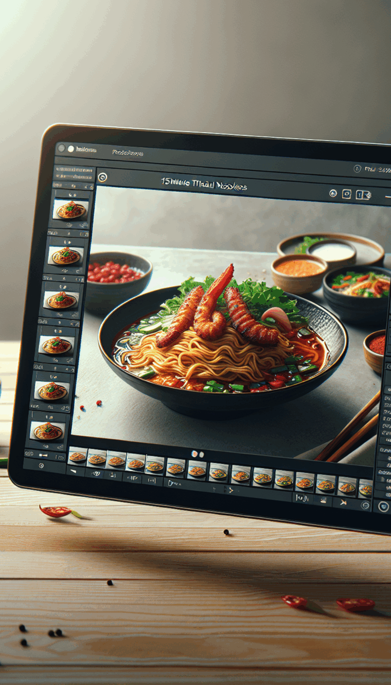 Indulge in 15-Minute Spicy Thai Noodles: A Flavorful Journey – close-up, Pinterest-ready, budget-friendly recipe.