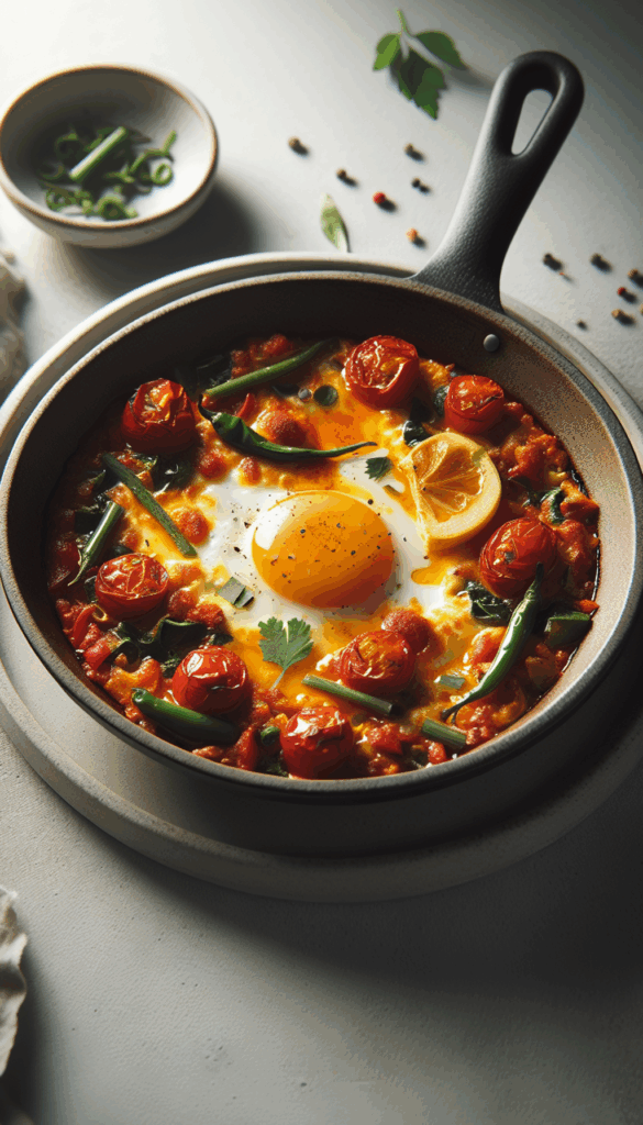 Ultimate Skillet Shakshuka: A Spicy Twist for Breakfast – close-up, Pinterest-ready plated recipe photo