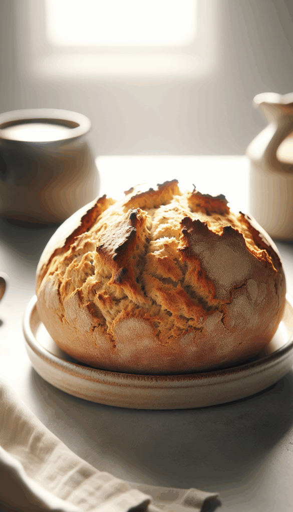 Perfectly Golden Brown Irish Soda Bread – close-up, Pinterest-ready plated recipe photo