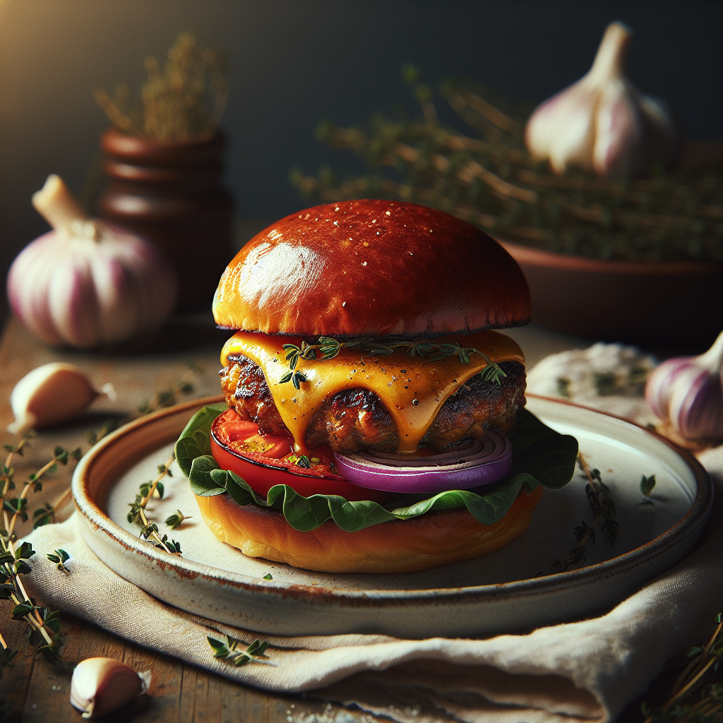 Roasted Garlic and Thyme Smash Burgers – Your Effortless Gourmet Delight!