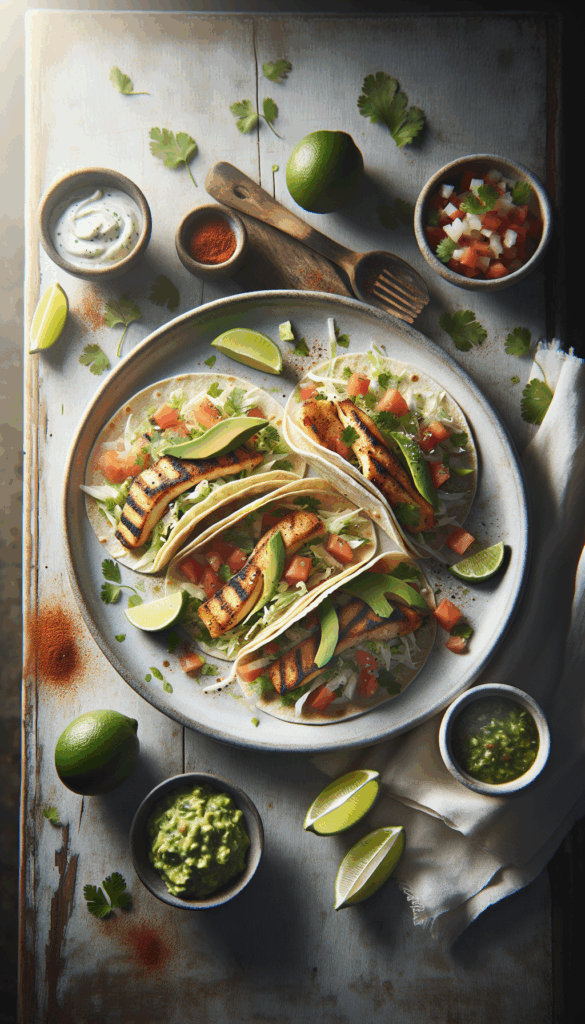 Zesty Lime and Cilantro Grilled Fish Tacos