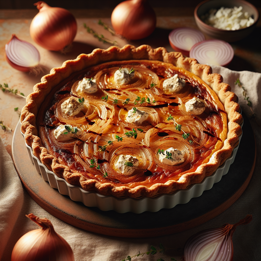 Indulgent Caramelized Onion and Goat Cheese Quiche: The Busy Cook’s Delight