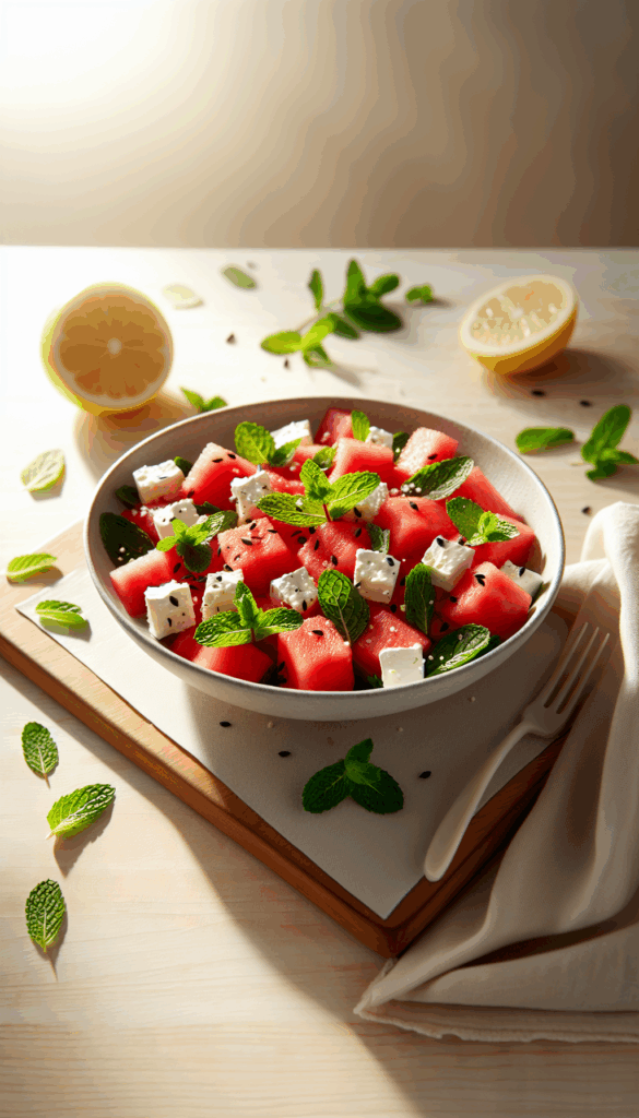 Refreshing Watermelon and Feta Salad in 15 Minutes