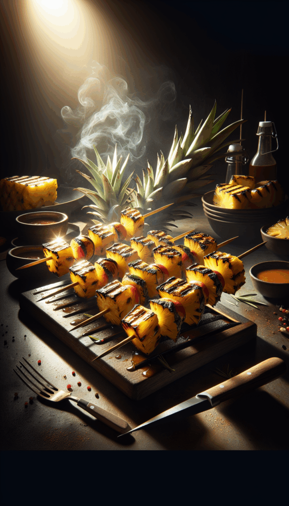 Elevate Your Summer BBQ with These Juicy Grilled Pineapple Skewers – easy budget-friendly recipe for Pinterest, meal prep, and family dinners.