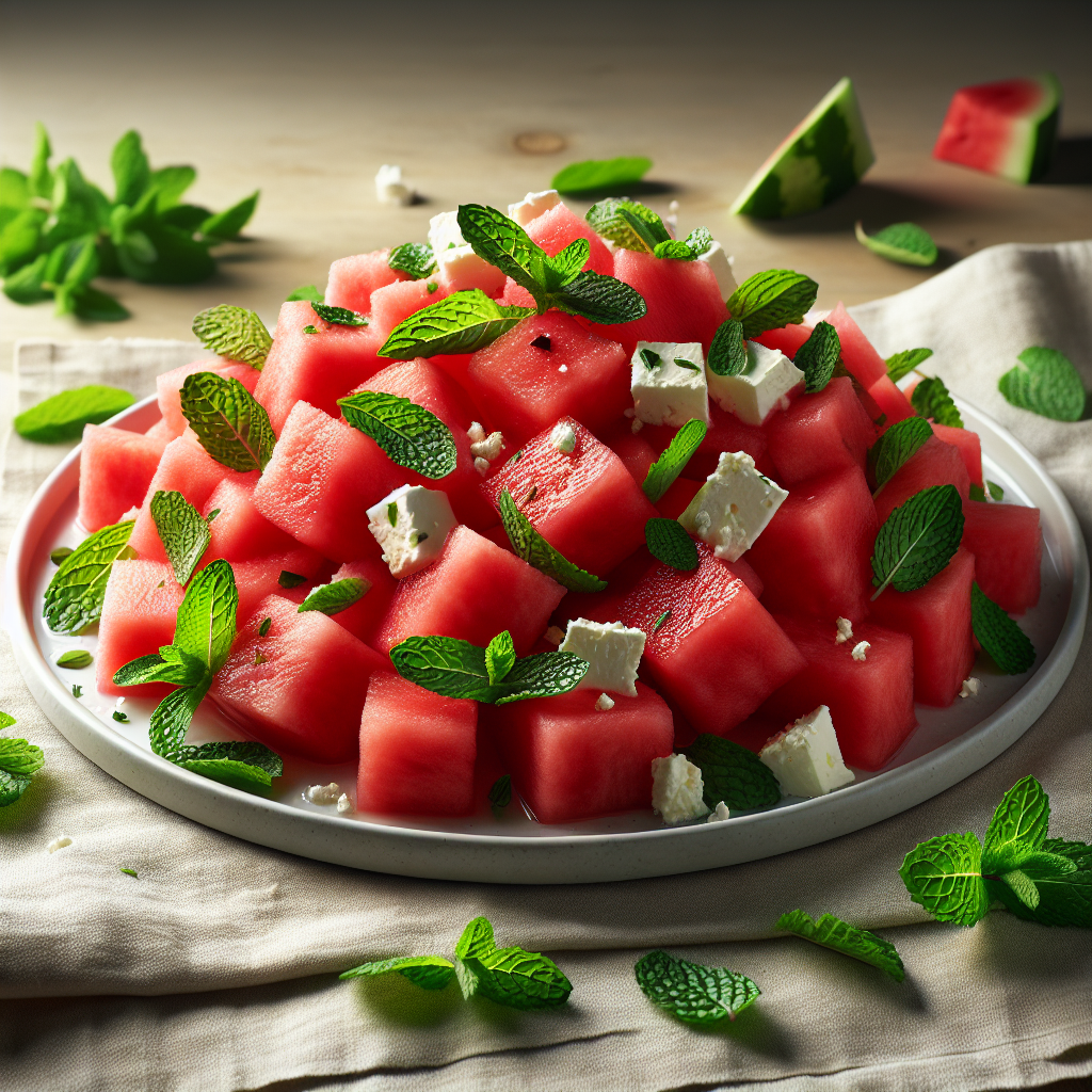 Refreshing Watermelon Mint Salad with Feta: The Ultimate Summer Side Dish
