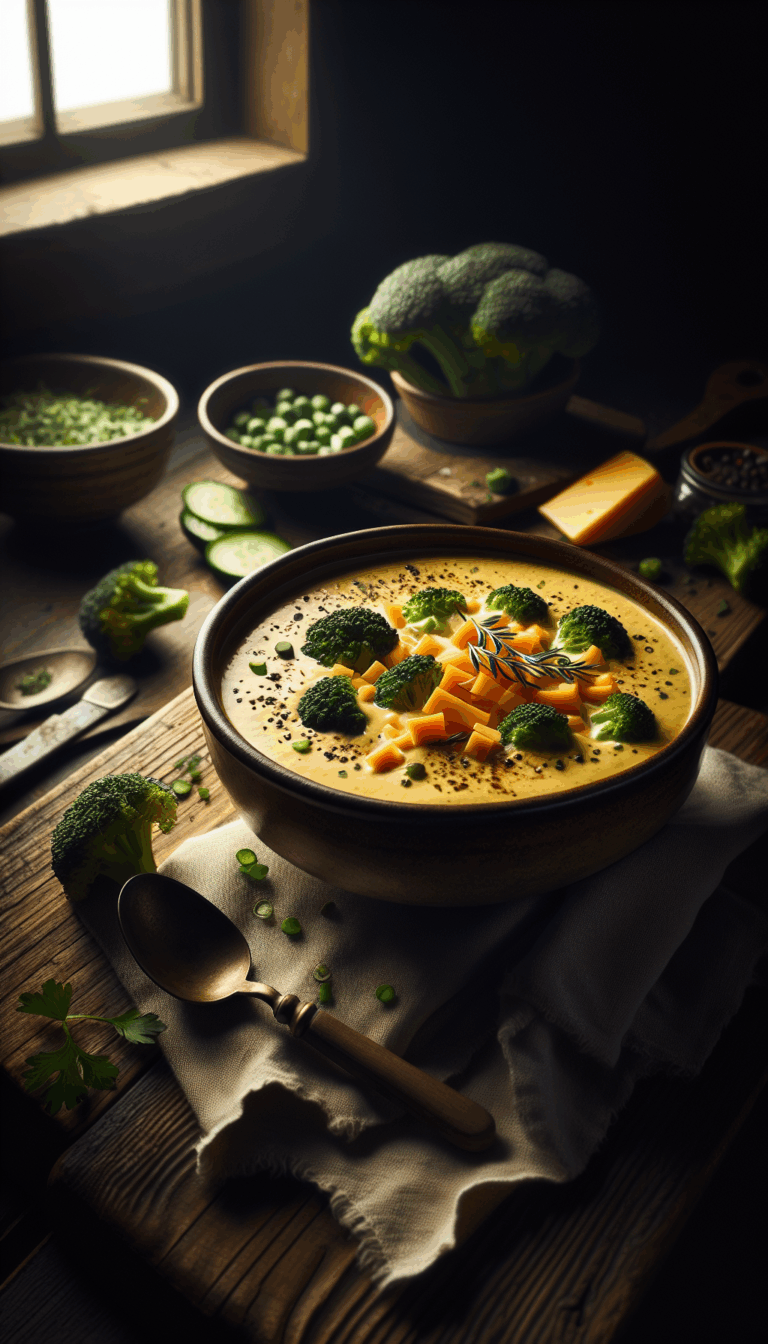 Rich and Creamy Broccoli Cheddar Soup Recipe Revealed – easy budget-friendly recipe for Pinterest, meal prep, and family dinners.
