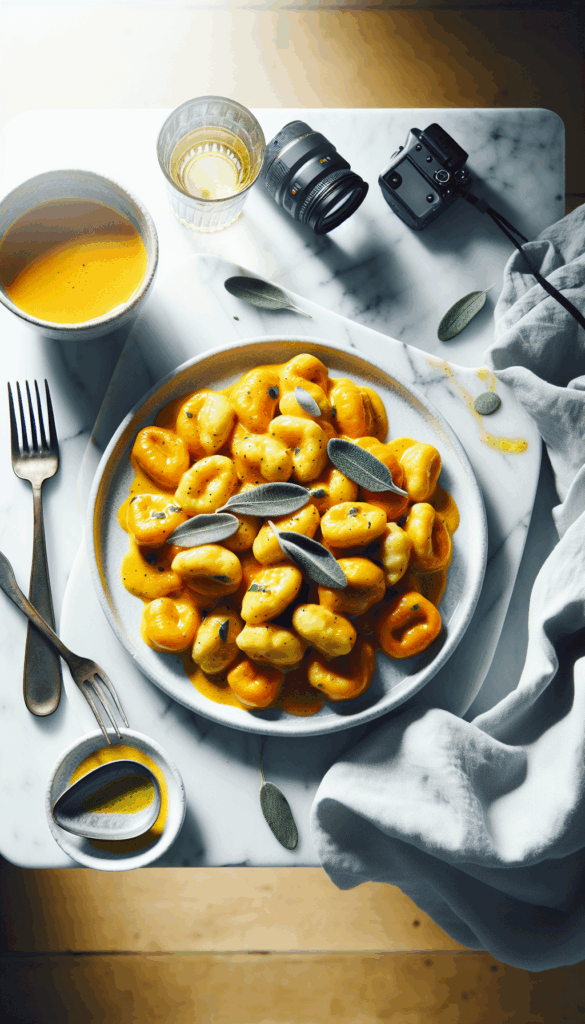 Pillowy Soft Pumpkin Gnocchi with Sage Butter Sauce – easy budget-friendly recipe for Pinterest, meal prep, and family dinners.