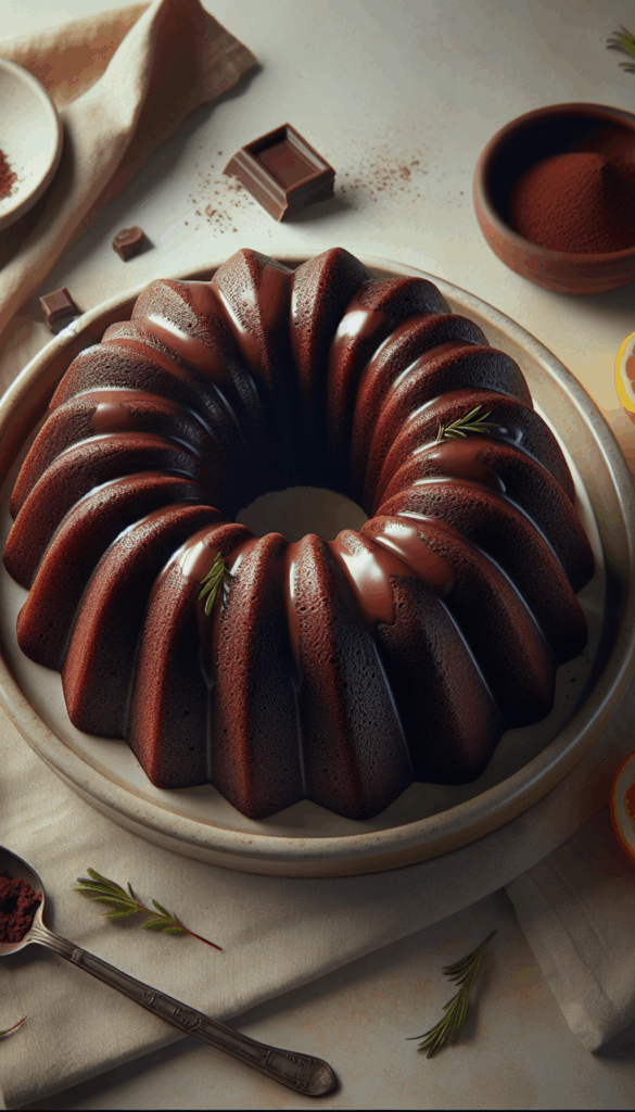 Decadent Triple Chocolate Bundt Cake Everyone Will Love – close-up, Pinterest-ready plated recipe photo