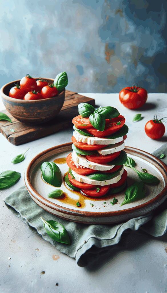 Caprese Salad Stacks to Snack Smartly While You Side Hustle