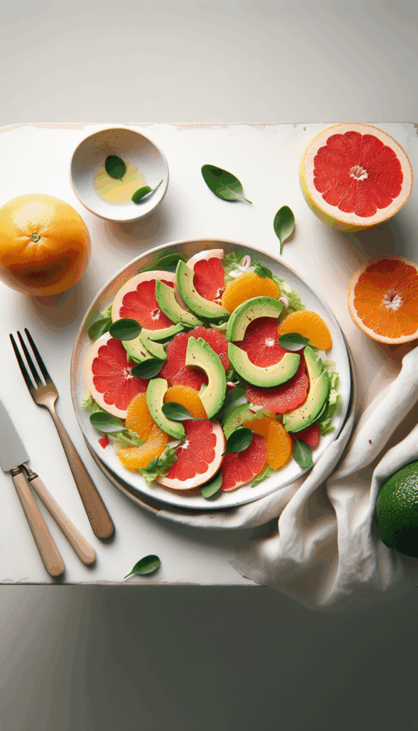 Zesty Citrus Salad with a Twist: Grapefruit Meets Avocado – easy budget-friendly recipe for Pinterest, meal prep, and family dinners.