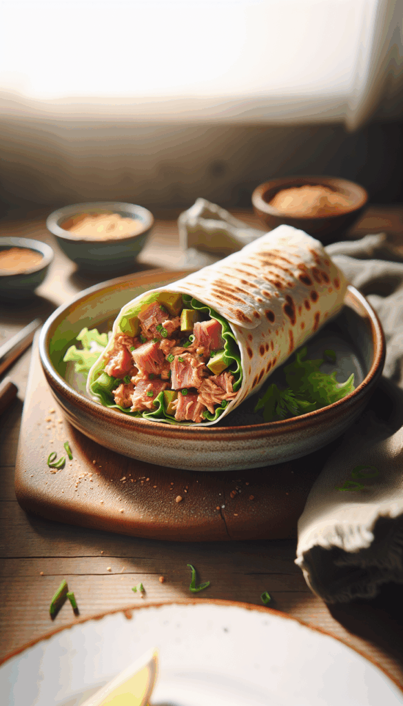 Spicy Tuna Wrap for Thrifty Foodies on the Go