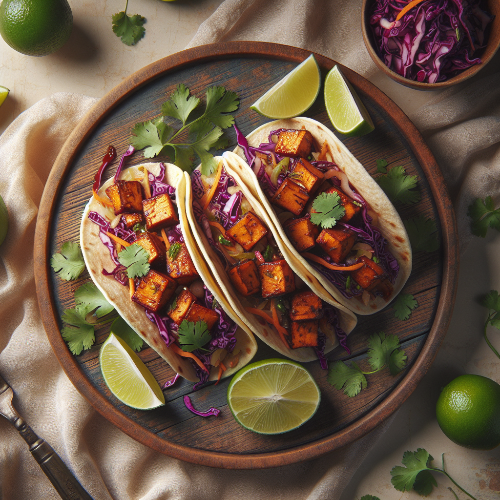 Smoky BBQ Jackfruit Tacos with Crunchy Slaw