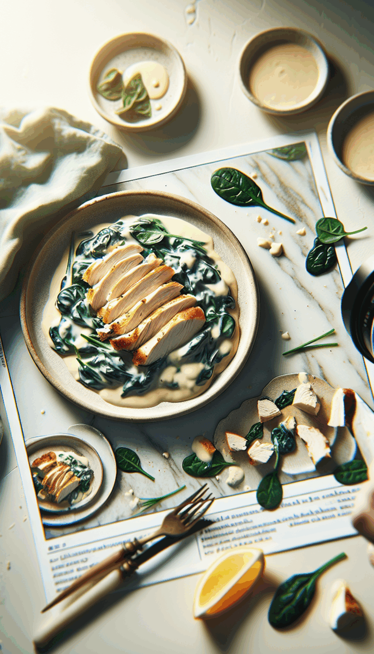 One-Pot Wonder: Creamy Tuscan Chicken Spinach Delight – close-up, Pinterest-ready plated recipe photo