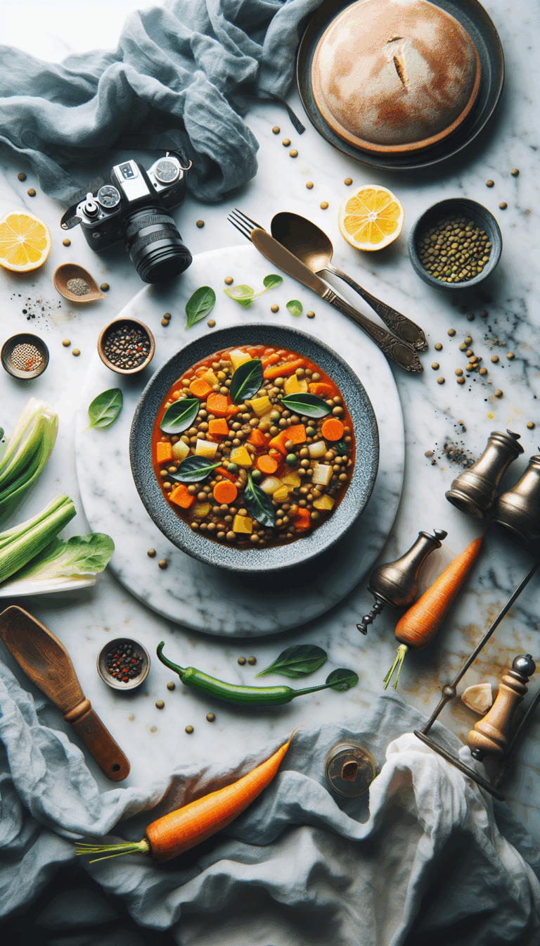 Hearty Vegetable Lentil Stew: A Bowl of Comfort – easy budget-friendly recipe for Pinterest, meal prep, and family dinners.