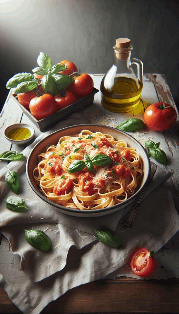 Ultimate Comfort: Creamy Tomato Basil Pasta
