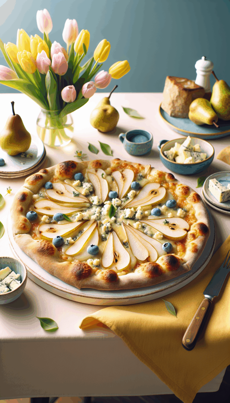Sweet and Savory Pear and Blue Cheese Pizza: A Game-Changer – easy budget-friendly recipe for Pinterest, meal prep, and family dinners.