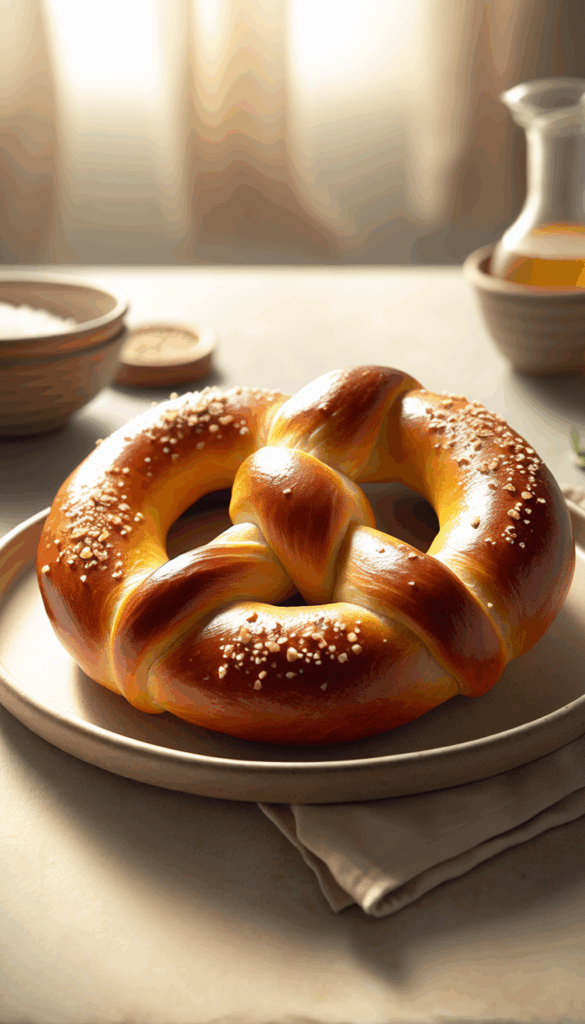 Fluffy Homemade Soft Pretzels with a Perfect Twist – close-up, Pinterest-ready plated recipe photo