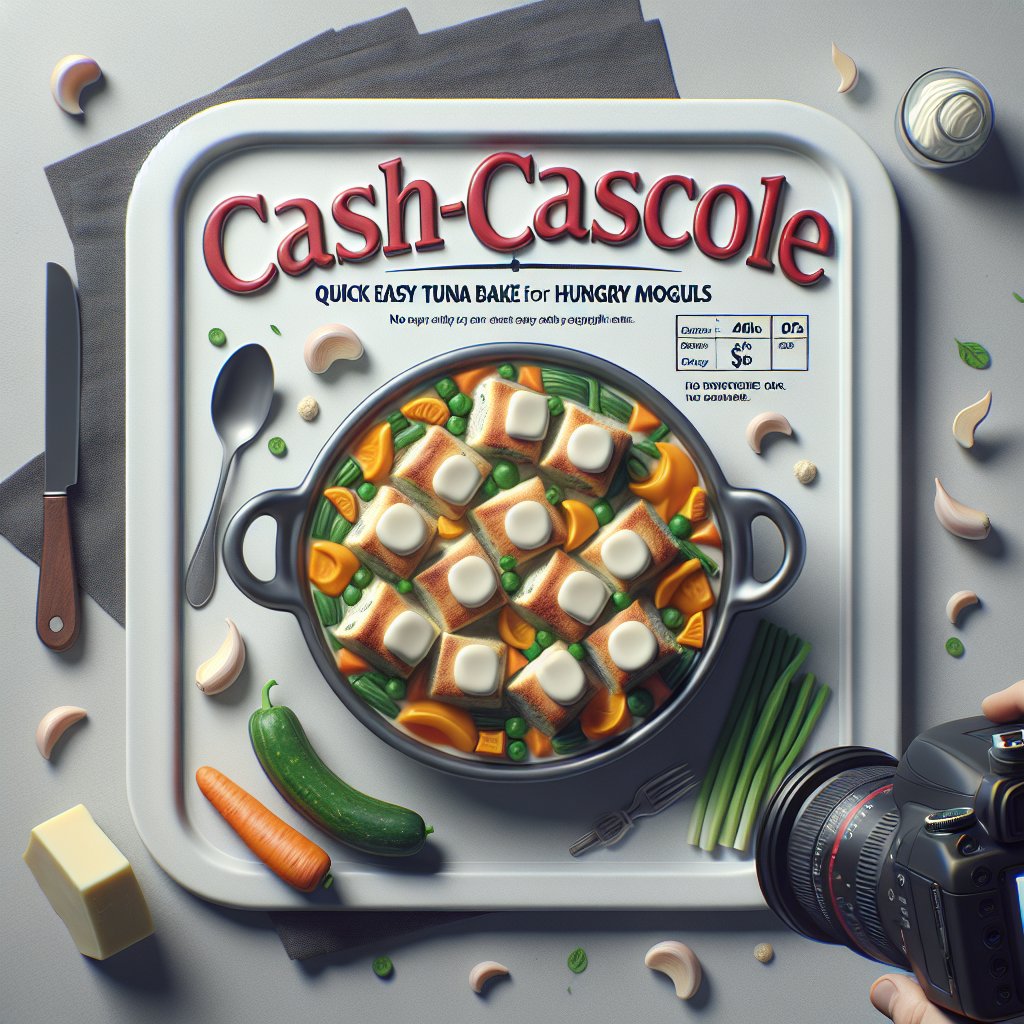Cash-Cow Casserole: Quick  Easy Tuna Bake for Hungry Moguls