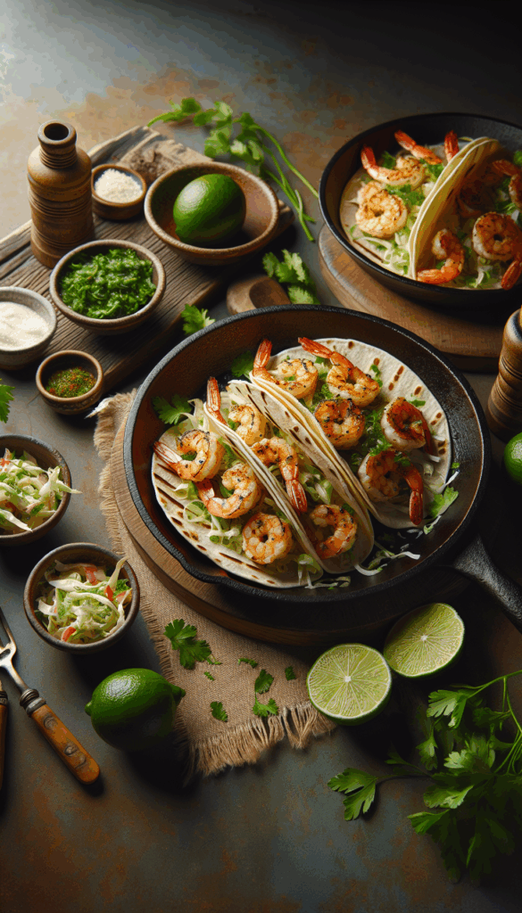Sizzling Shrimp Tacos with Zesty Lime Slaw for Taco Night – easy budget-friendly recipe for Pinterest, meal prep, and family dinners.