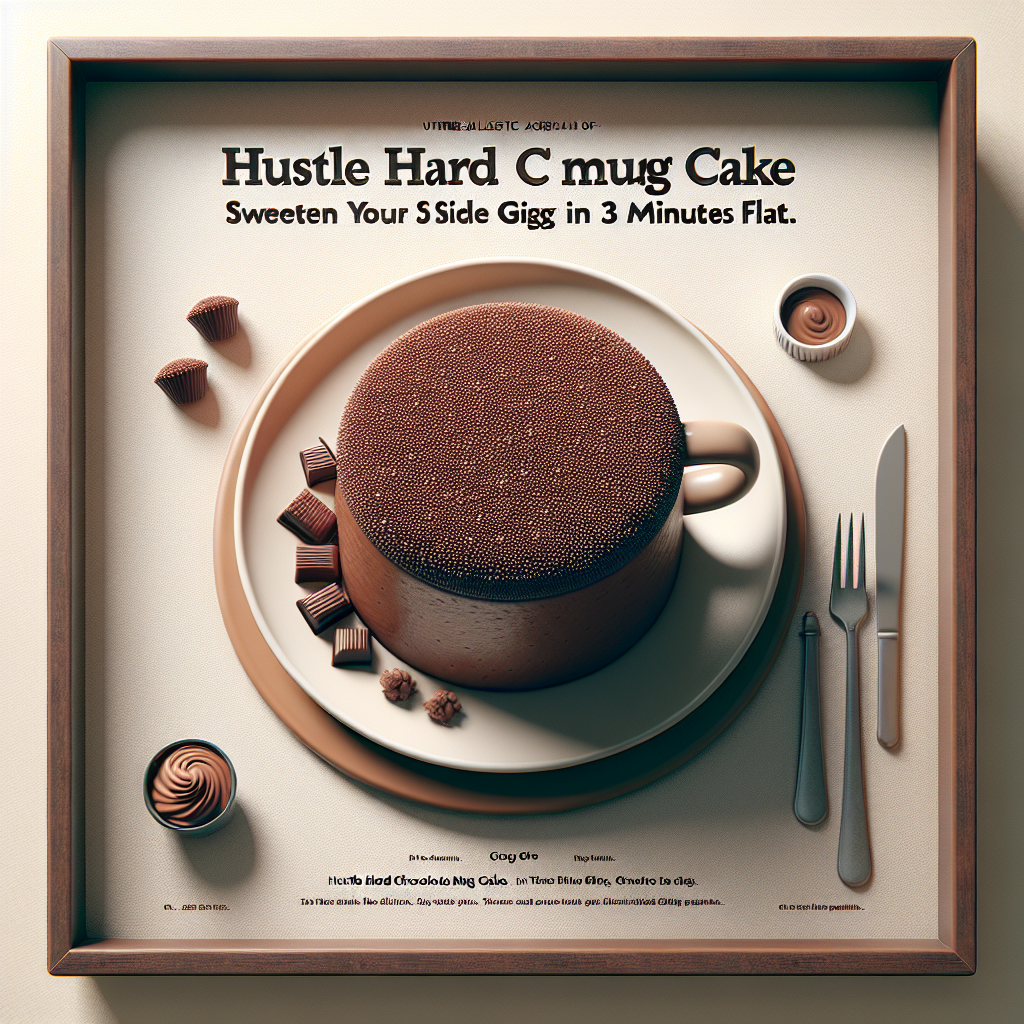 Hustle Hard Chocolate Mug Cake: Sweeten Your Side Gig in 3 Minutes Flat